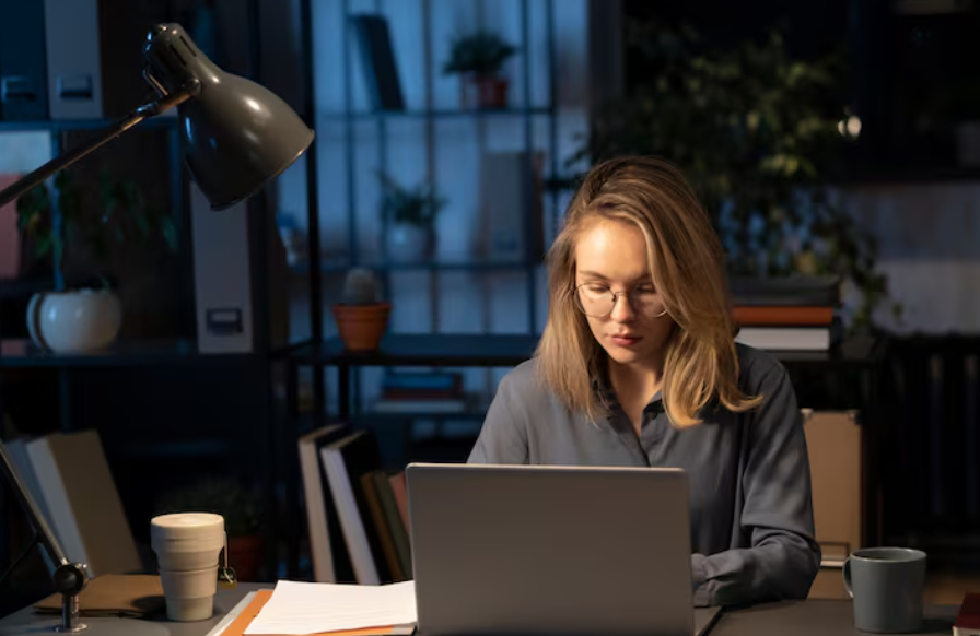 woman maintaining formatting consistency in translated scholarship documents